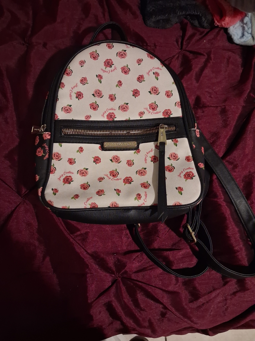 Floral Mini Backpack - Pink Rose Print